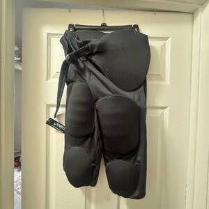 Black Sports Padded Football Pants